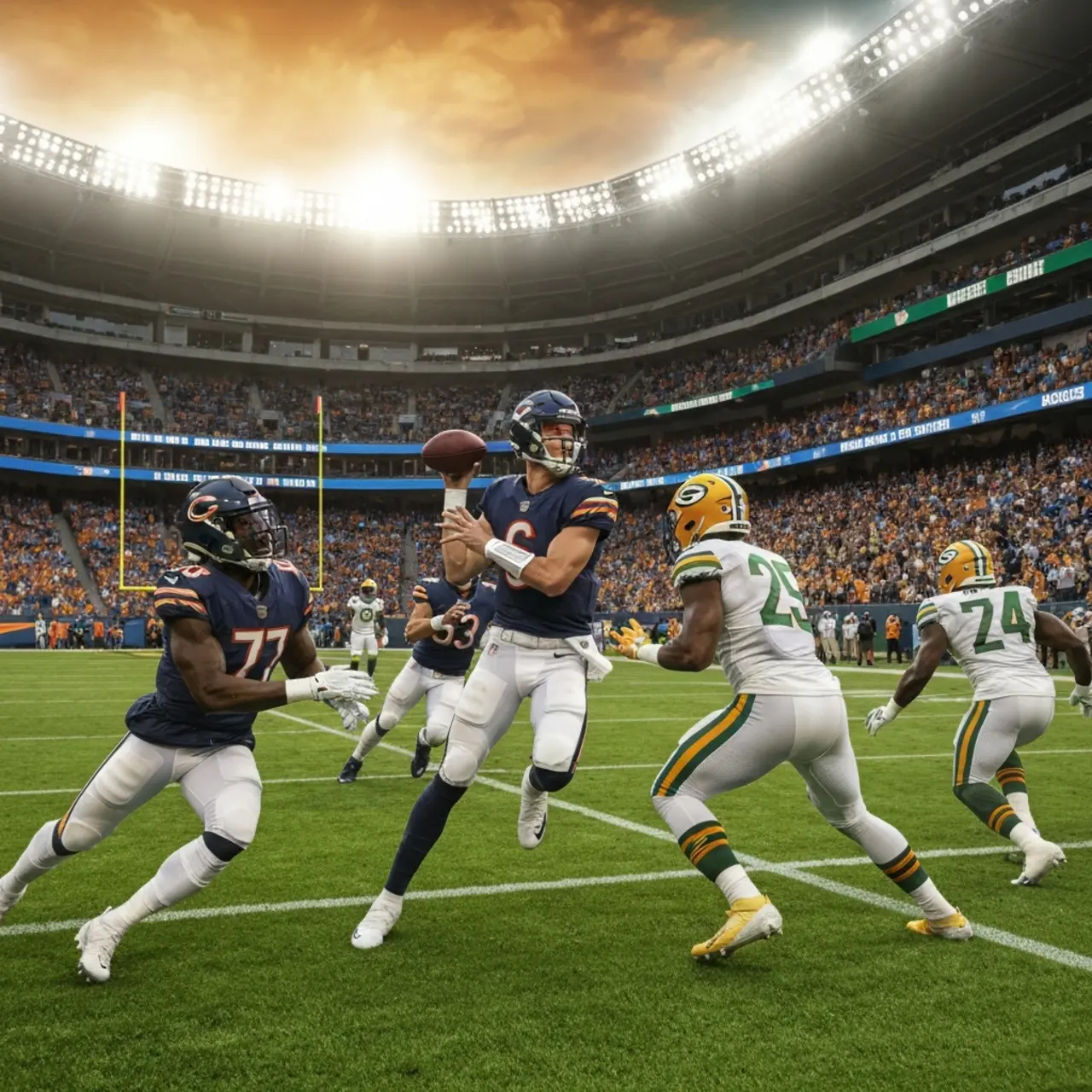 Bears x Packers: onde assistir ao vivo e horário do Wild Card NFL