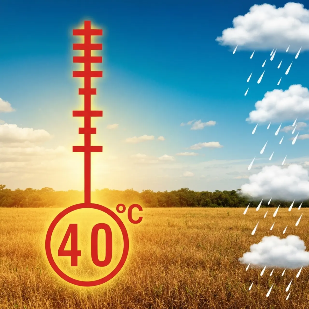 Previsão do tempo hoje: calor de 40°C e chuva isolada à tarde