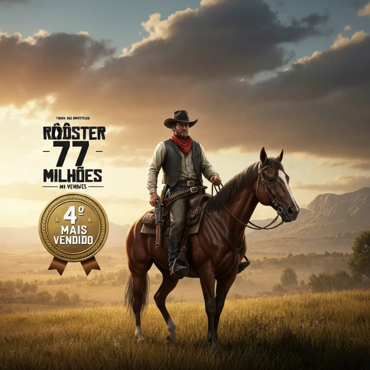 Red Dead Redemption 2: 77 milhões e 4º mais vendido da história