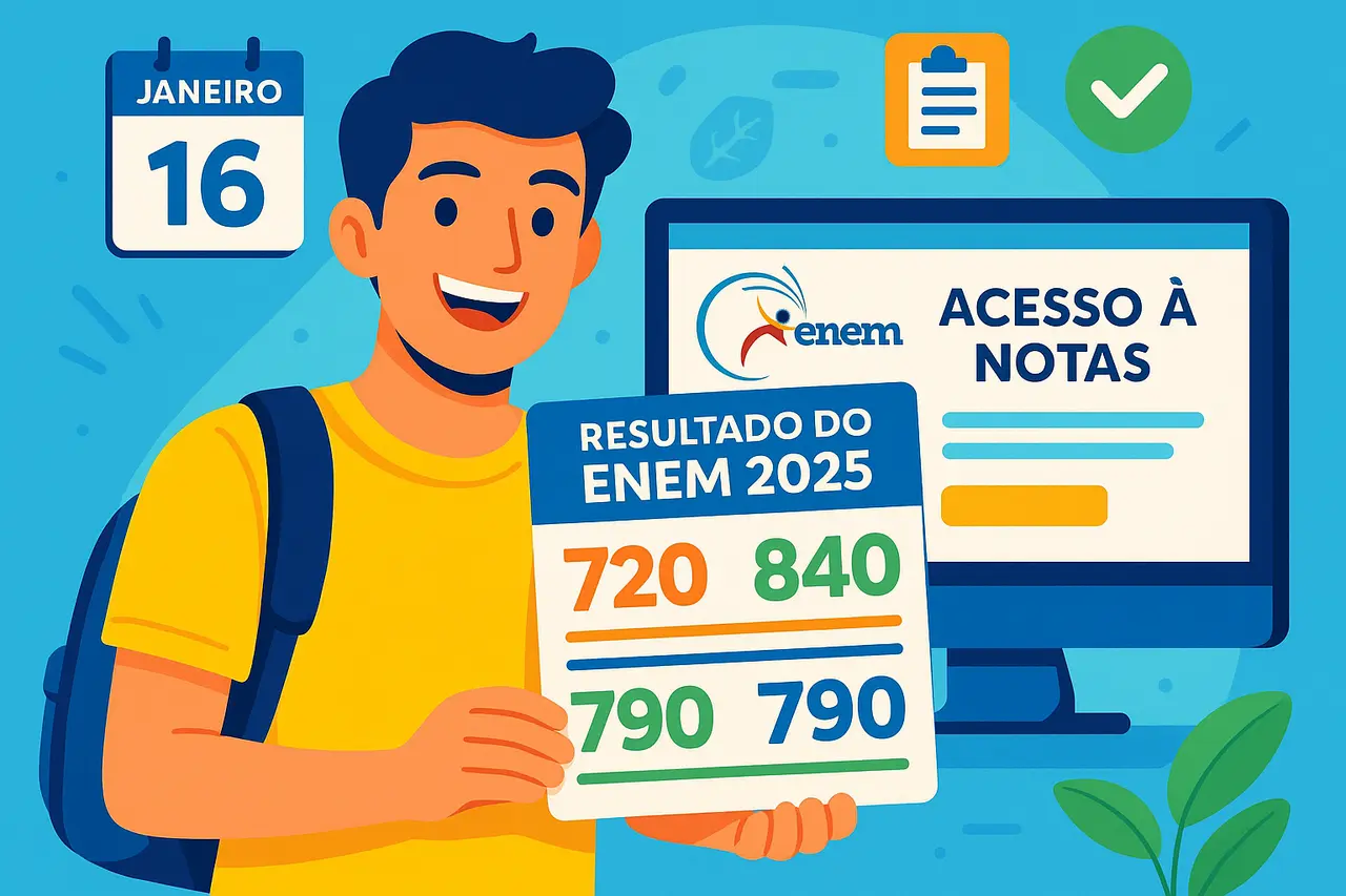 Resultado do Enem 2025: Divulgação, Notas e Acesso às Provas em Janeiro