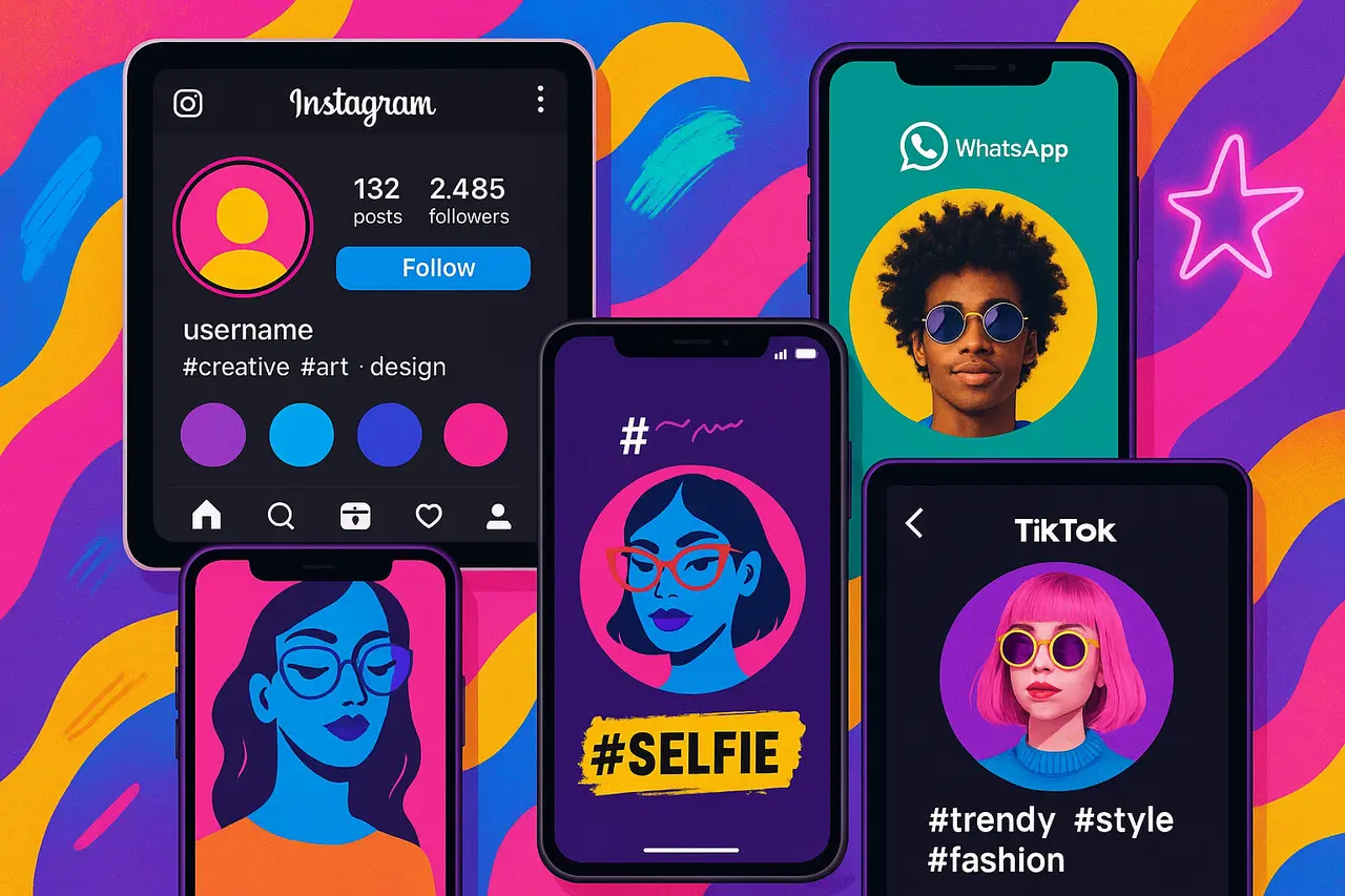 Tendências, inspirações e hashtags para destacar seus DPs no Instagram, WhatsApp e TikTok