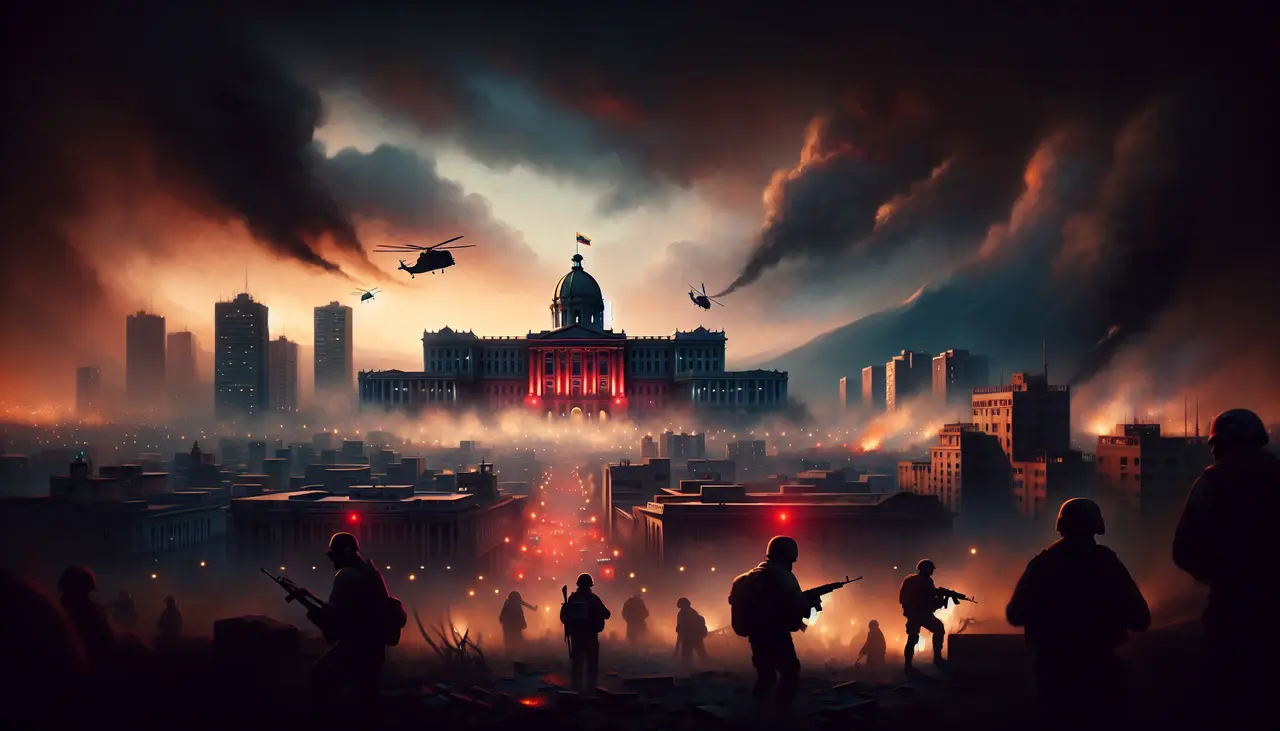 Tiros perto do Palácio Miraflores em Caracas geram tensão política