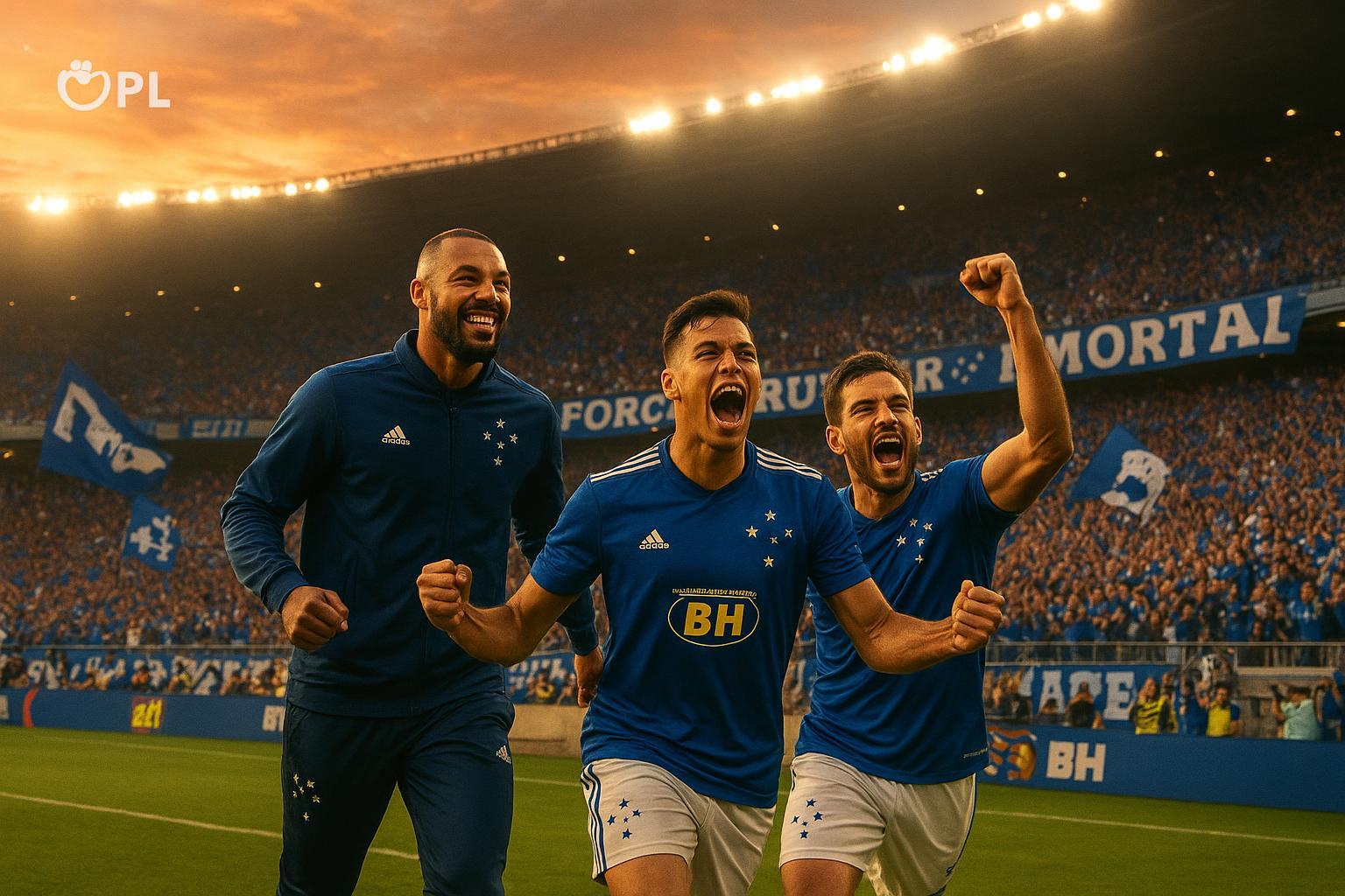 Pedrinho confirma chegada de Gerson e permanência de Kaio Jorge no Cruzeiro. Saiba tudo sobre as contratações, Veríssimo e a festa no Mineirão. (imagem gerada com inteligência artificial)