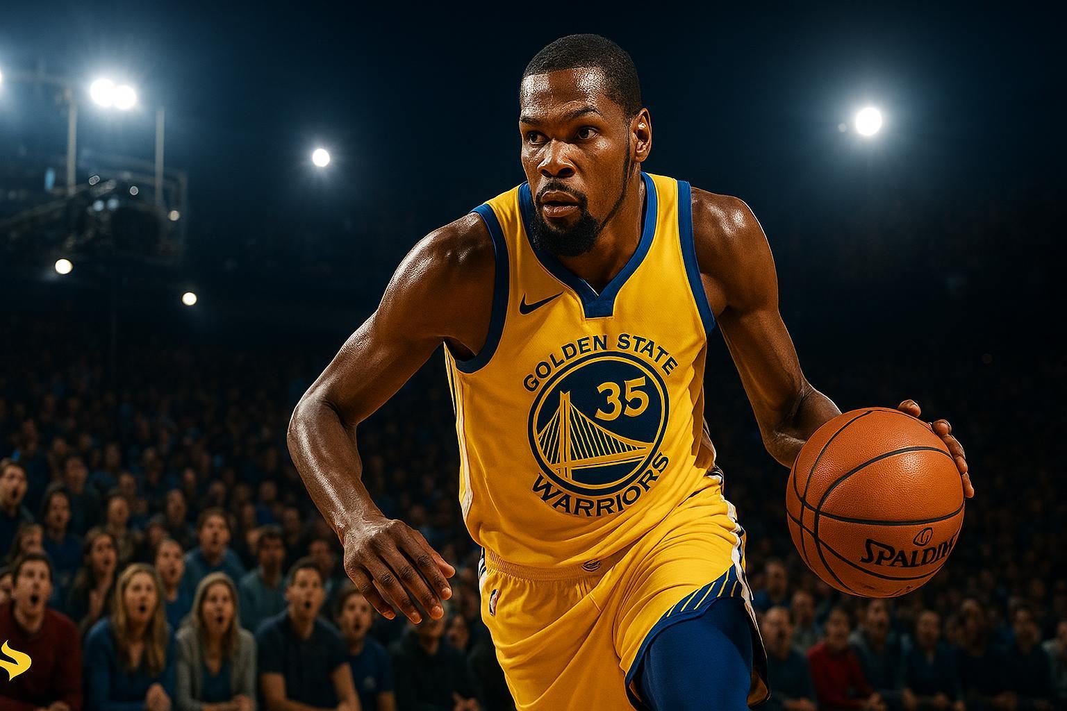Kevin Durant brilha, decide jogo contra os Suns e desabafa sobre ter sido 'chutado' da ex-equipe. Veja os detalhes dessa vingança na NBA. (imagem gerada com inteligência artificial)