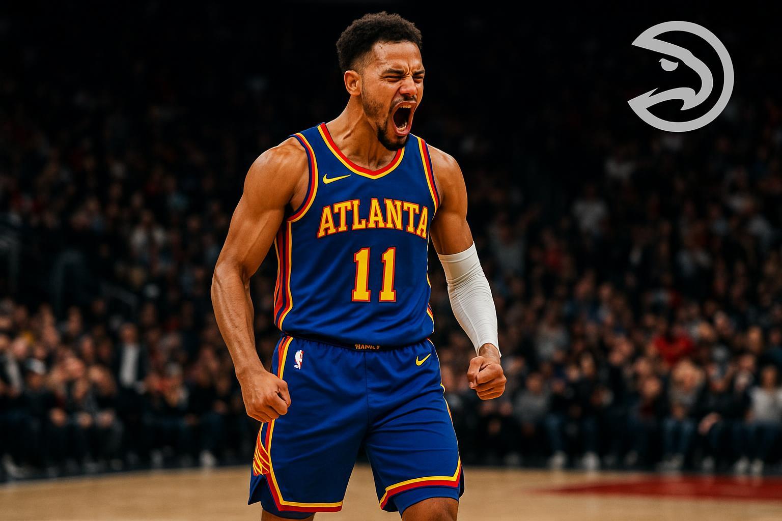 Destaque no Atlanta Hawks, Nickeil Alexander-Walker vive auge com 20.5 pontos de média. Confira perfil, estatísticas e lances incríveis. (imagem gerada com inteligência artificial)
