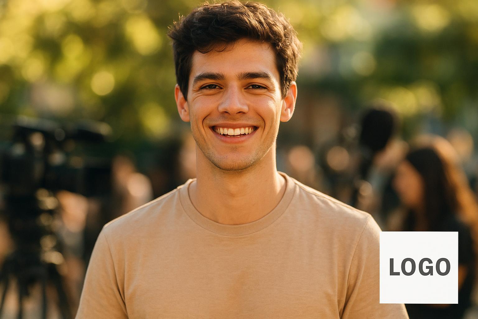 Filho de Spiller e Marcello, Pedro Novaes é eleito destaque de 2025. Confira detalhes do romance com Eduarda Vilar e o sucesso do ator nas redes sociais. (imagem gerada com inteligência artificial)