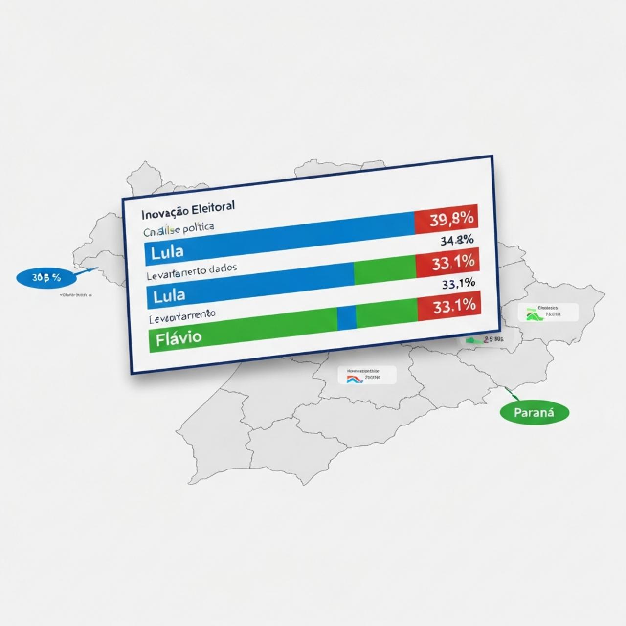 Paraná Pesquisas: Lula tem 39,8% e Flávio 33,1% na disputa de 2026
