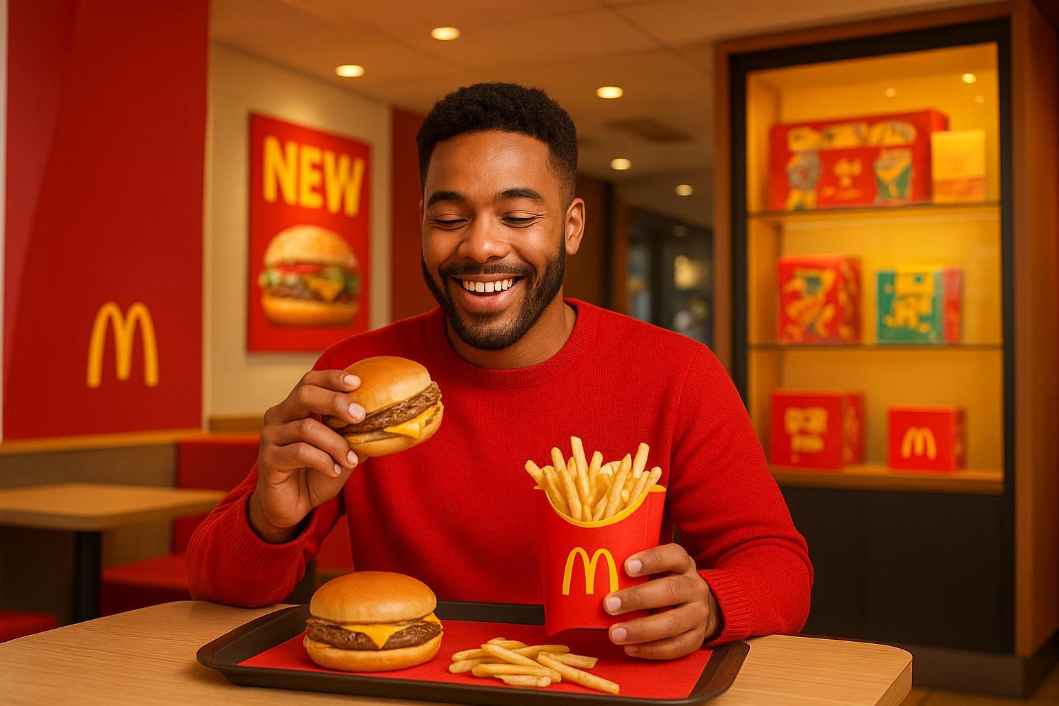 Confira as últimas do McDonald's: dos lançamentos no menu às estratégias de mercado. Entenda o que está em alta na maior rede de fast-food do mundo agora. (imagem gerada com inteligência artificial)