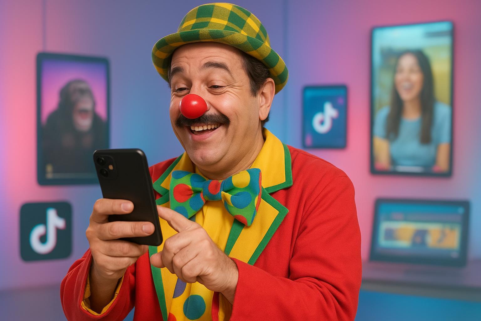 Eterno Didi de Os Trapalhões, Renato Aragão é um dos maiores nomes do humor no Brasil. Descubra como o artista domina as trends e tem milhões de fãs no TikTok! (imagem gerada com inteligência artificial)