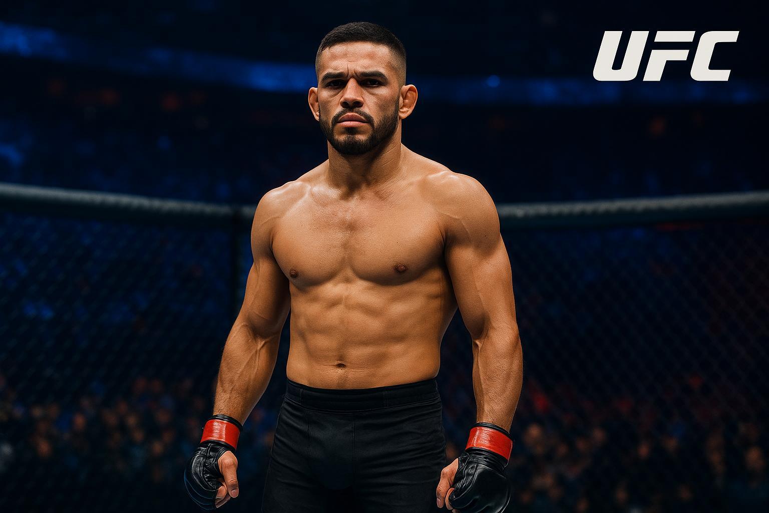Conheça Alexandre Pantoja, o The Cannibal. Com 30 vitórias no MMA e uma mentalidade de campeão, veja o perfil e as estatísticas do astro peso-mosca do UFC. (imagem gerada com inteligência artificial)