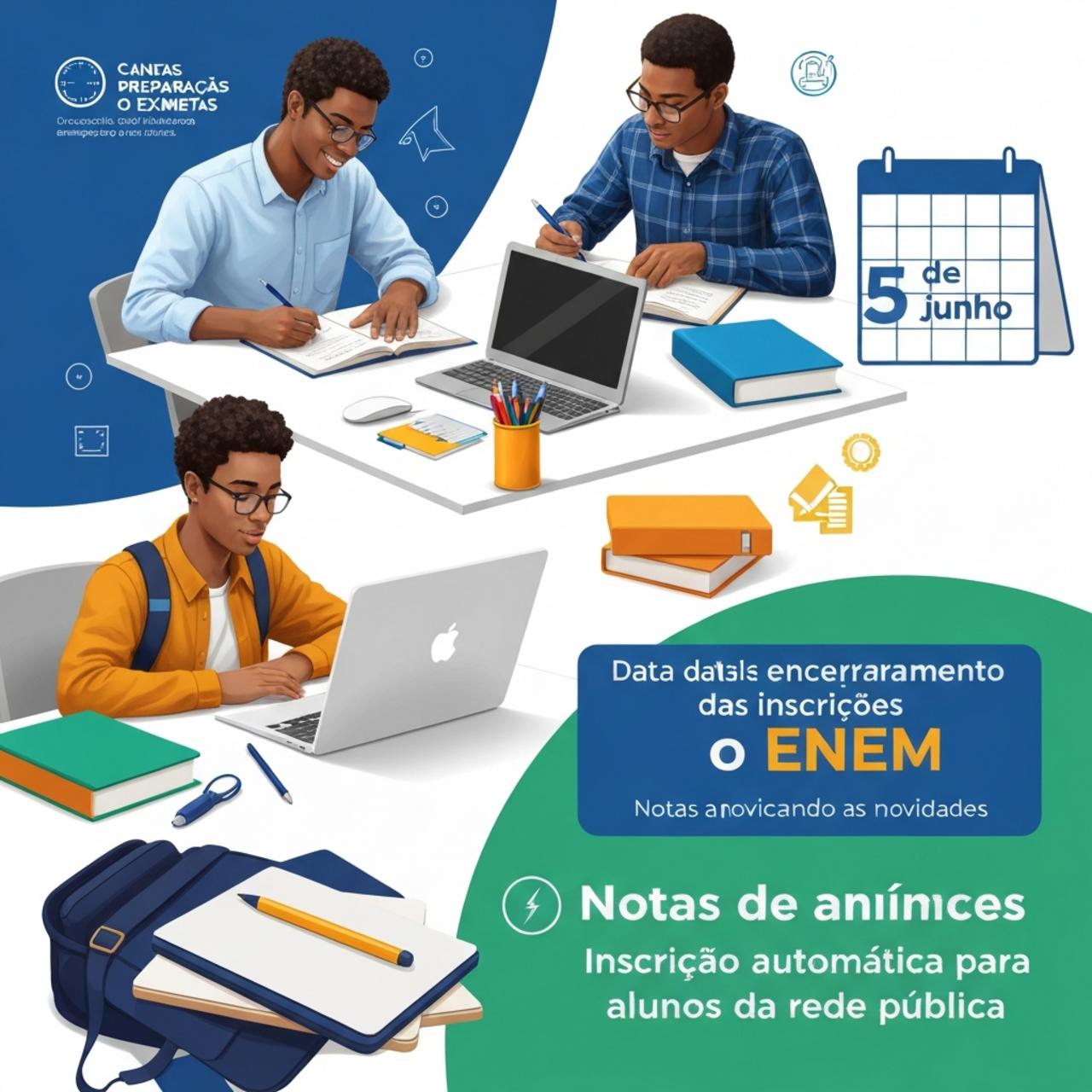 Inscrições para o Enem 2026 abertas até 5 de junho com novidades