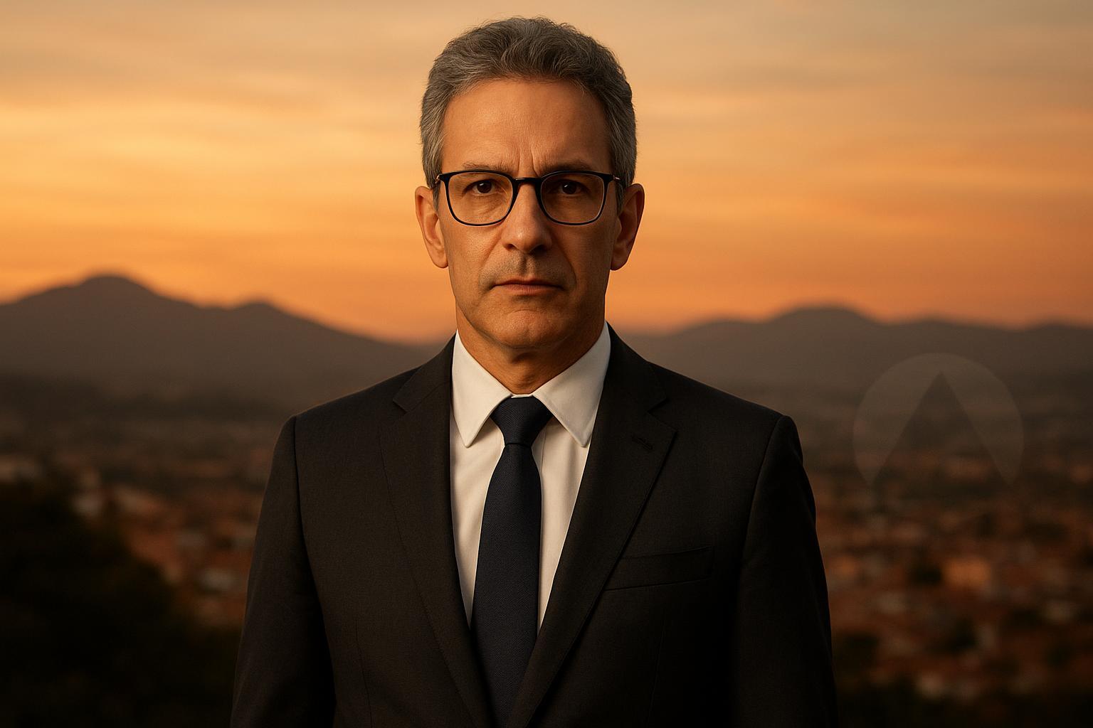 Conheça Romeu Zema, o governador de Minas Gerais que desafia o sistema e se consolida como um dos principais nomes para a corrida presidencial de 2026. (imagem gerada com inteligência artificial)